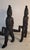 Folk Art 19thc Cast Iron Hessian Soldiers Andirons For Sale - Image 3 of 7