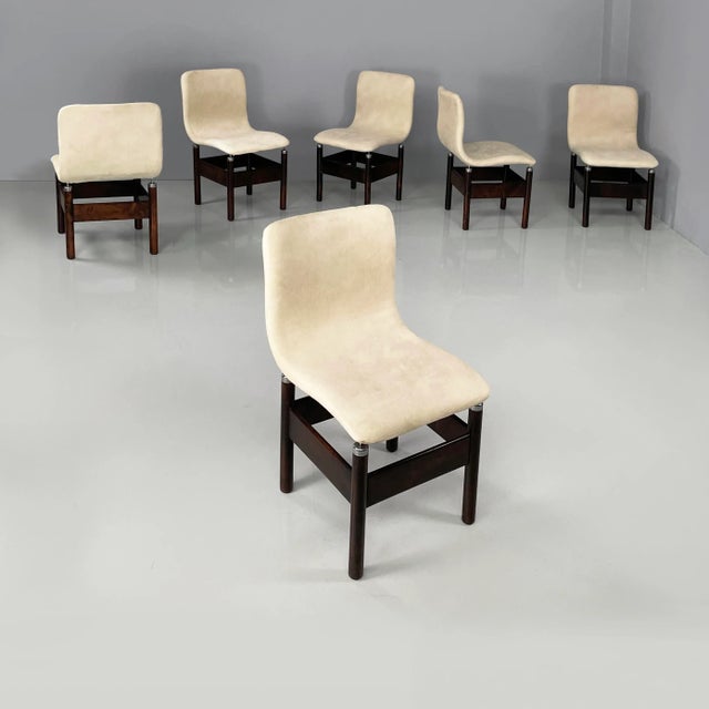 Italian Modern Wood and Metal Chairs by Vittorio Introini for Saporiti, 1960s, Set of 6 For Sale - Image 15 of 15