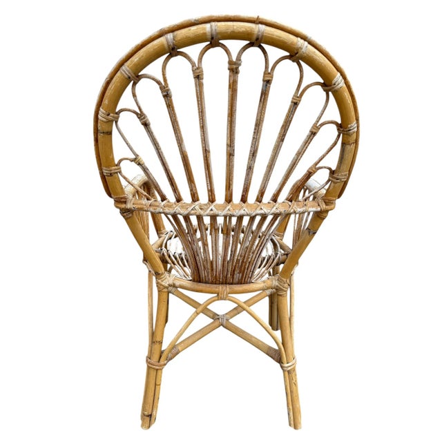 Mid-Century Dutch Rattan Armchair, 1960s For Sale - Image 6 of 7