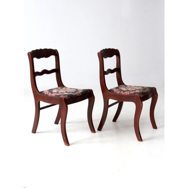 Vintage Tell City Colonial Revival Chairs Pair For Sale - Image 15 of 16