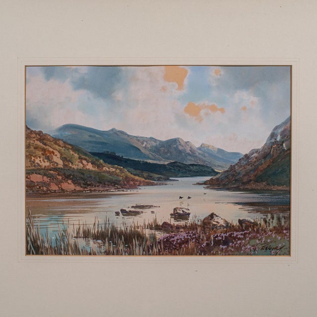 Antique Loch Landscape Painting, Scottish, Watercolour Art, Highlands Picture For Sale - Image 4 of 9
