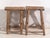 Antique Stools in Elm, 1900s, Set of 2 For Sale - Image 4 of 11