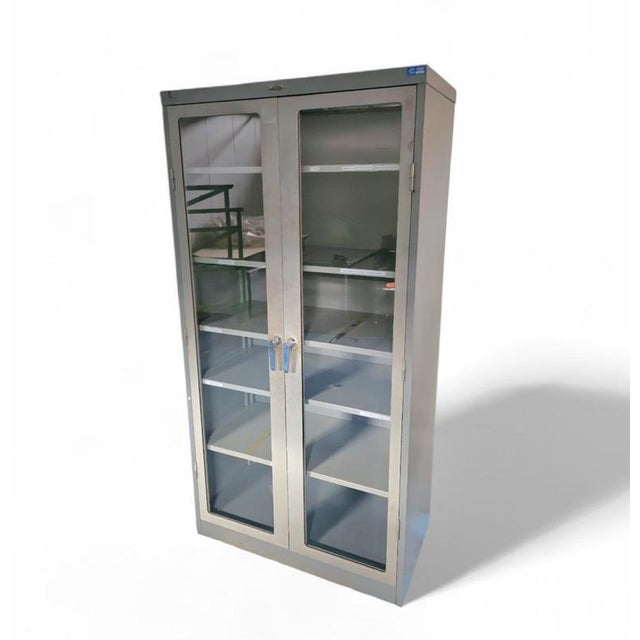 Industrial Metal Laboratory Cabinets from N.V. Boma, 1960s For Sale - Image 10 of 10