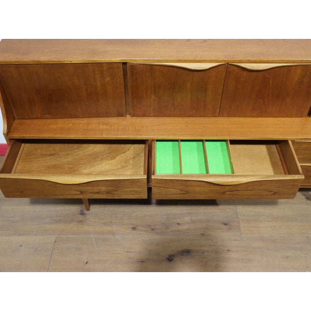 Mid Century Modern Vintage Teak Tall Credeza Sideboard by Sutcliffe For Sale - Image 10 of 15