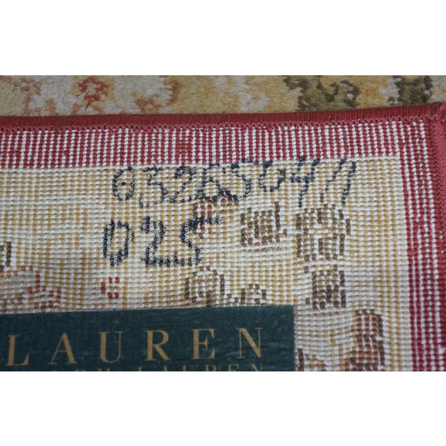 Ralph Lauren Turkish Red Beige Cross Weave Rug Runner Carpet Mat 47" For Sale - Image 9 of 13