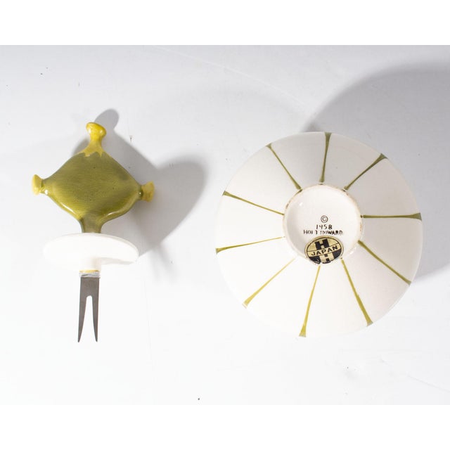 1950s Howard Holt 1958 Ceramic Olive Jar For Sale - Image 5 of 7