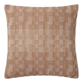 Amber Lewis x Loloi Dolly Clay / Natural 22'' x 22'' Cover Only Pillow For Sale