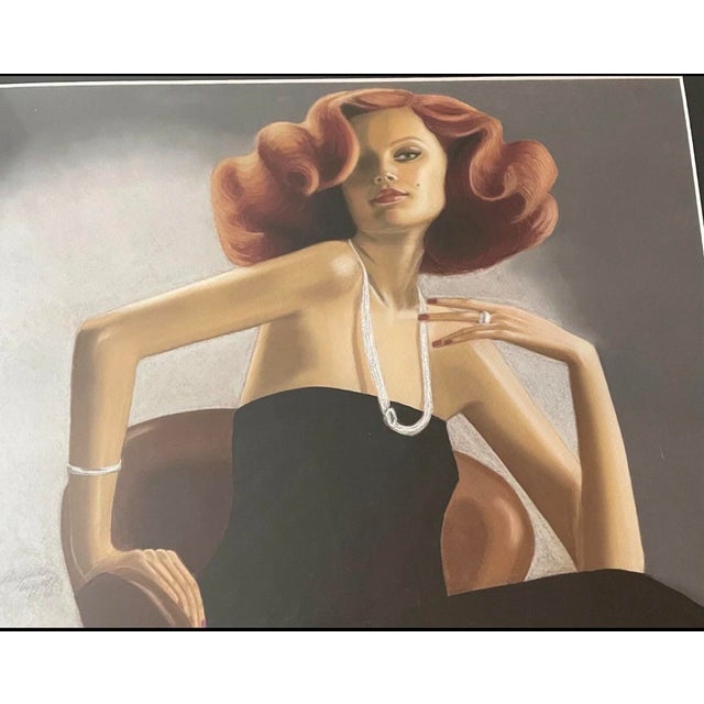 Contemporary Contemporary Glamour Portrait by Maryanne Haggerty – Framed Giclée Print For Sale - Image 3 of 6