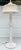 Here is an incredible, statement floor lamp! It is made of woven wicker and painted in a neutral white. I love the shape...