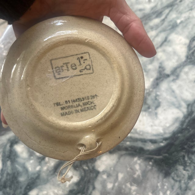 Mexican Vintage MExican Matisse Style Plate For Sale - Image 3 of 3