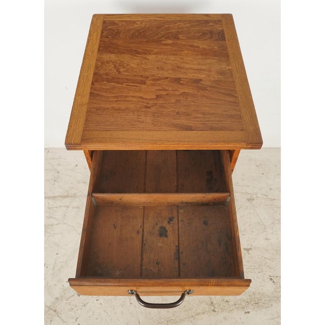 Arts & Crafts Vintage Arts & Crafts Small Filing Cabinet Stand For Sale - Image 3 of 10