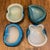 Curated Collection of Murano Art Glass Bowls by Alfredo Barbini in Shades of Blue Set of 4 For Sale - Image 12 of 12