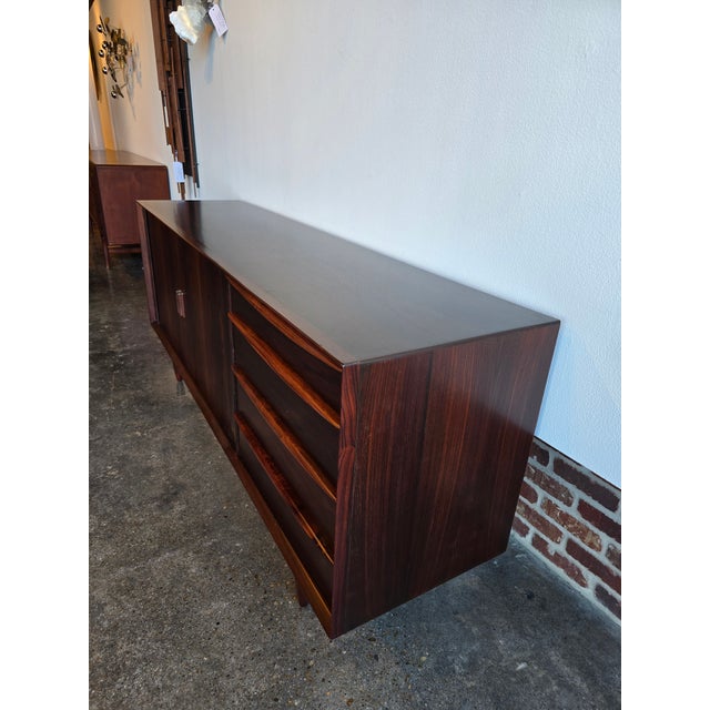 Falster Rosewood Sideboard Credenza Tambour MCM Vintage For Sale - Image 6 of 12