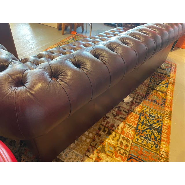 1980s Exceptional English Chesterfield Sofa For Sale - Image 9 of 10