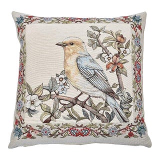 Morris Bird II Tapestry Cushion With Feather Filler - 46x46cm (18"x18") For Sale