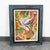 Mid Century Modern Art Original Abstract Expressionism Multi-Color Canvas Framed For Sale - Image 9 of 11