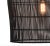 Black rattan and iron dome pendant light. Modern elegant option perfect for a variety of spaces. 100 watt max fixture,...