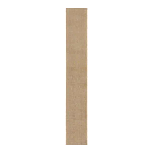 Rug & Kilim’s Modern Textural Extra-Long Runner Rug in Beige-Brown & Cream Tones - 2'7" X 16' For Sale