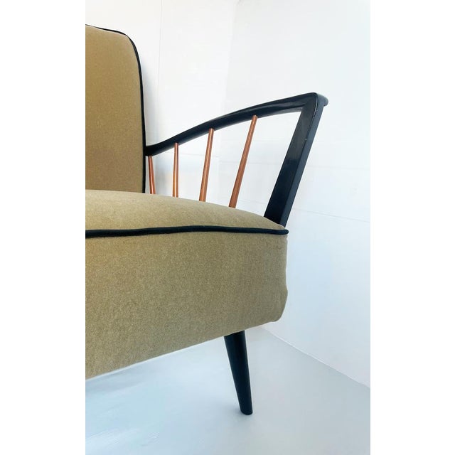 Set of Deco Armchairs in the style of Paolo Buffa, 1950s For Sale - Image 5 of 11