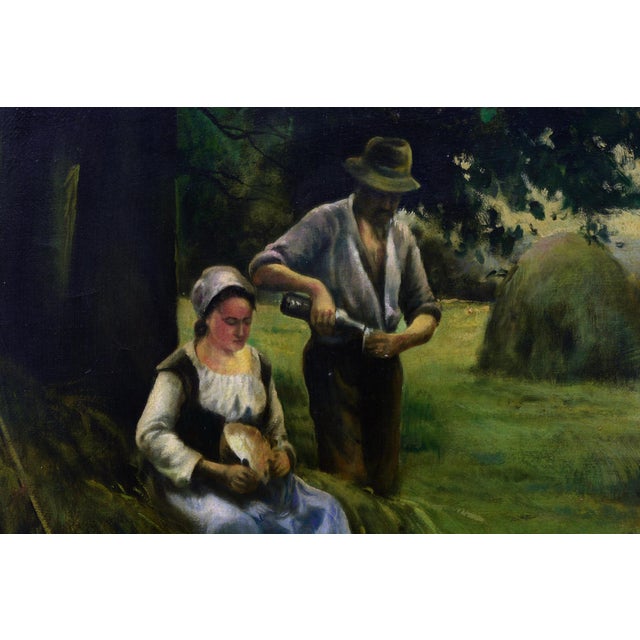 Emilio Pergola, Country Scene, Oil on Canvas, Late 1990s, Framed For Sale - Image 4 of 9