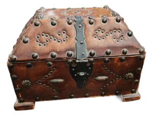 Vintage Leather Box in the Spanish Style