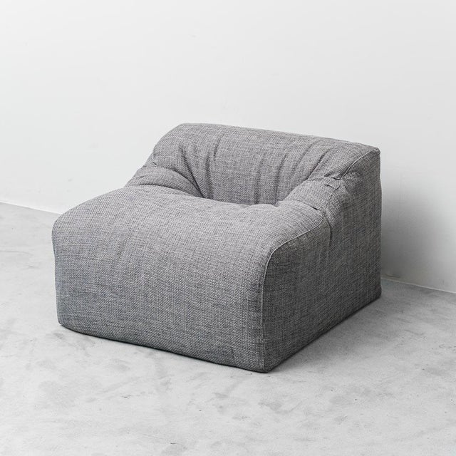 Grey Fabric Armchairs, 1970s, Set of 2 For Sale - Image 3 of 9