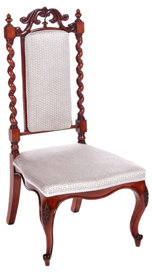 Antique Victorian Carved Mahogany Hall Chair