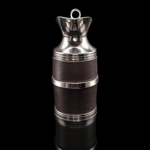 English Vintage Polo Club Vacuum Flask, English, Leather, Cooling Jug, Warming Pitcher For Sale - Image 3 of 12