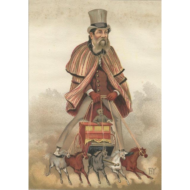 Antoine Bisetsky, Henri Viellard, 1885, Chromolithograph on Paper For Sale - Image 3 of 10