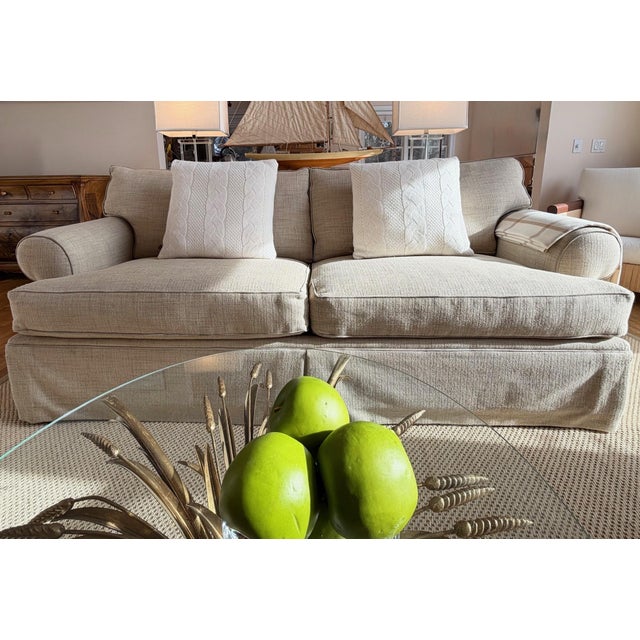 Custom English Roll Arm Sofa by Mitchell Gold + Bob Williams Platinum Collection For Sale - Image 18 of 18