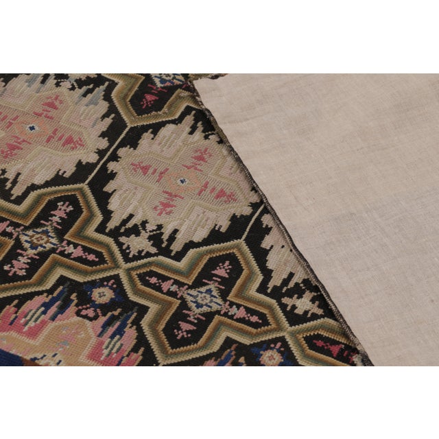 Ruby Red Mid-19th-Century Antique English Needlepoint Rug, Floral Trellises - Rug & Kilim For Sale - Image 8 of 8