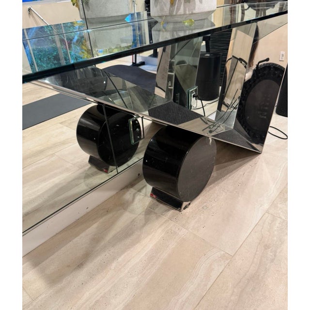 Cantoni Luxury Glass Console Table – Statement Entryway Piece For Sale - Image 4 of 4