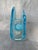 Vintage Folded Blue Art Glass Napkin Holder For Sale In New York - Image 6 of 12