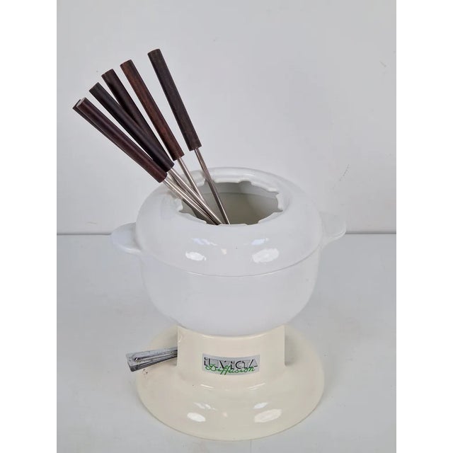 Vintage Invicta Diffusion Fondue Set, Italy, 1970s, Set of 8 For Sale - Image 10 of 11