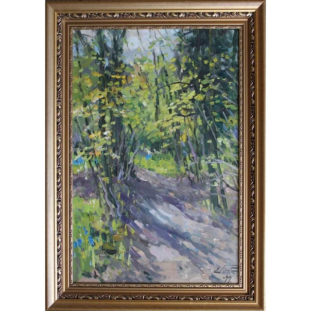 Edgars Vinters, Sunny Path, 1999, Oil on Board For Sale - Image 7 of 7