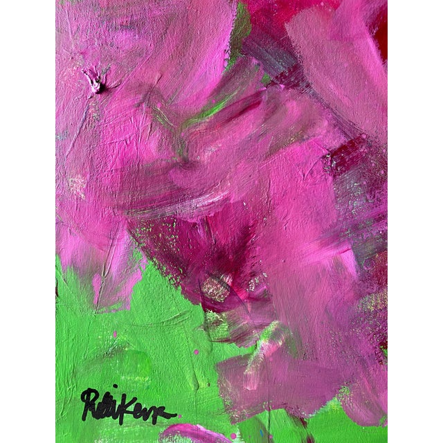 Abstract Magenta Lime by Robbie Kemper For Sale - Image 3 of 7