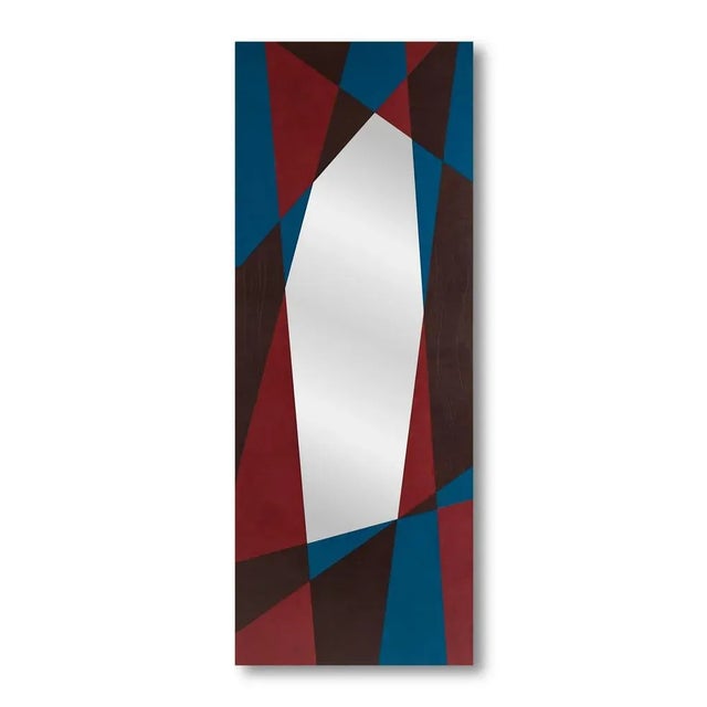 Glass Medium Seasons Wall Mirror by Oscar Maschera For Sale - Image 7 of 9