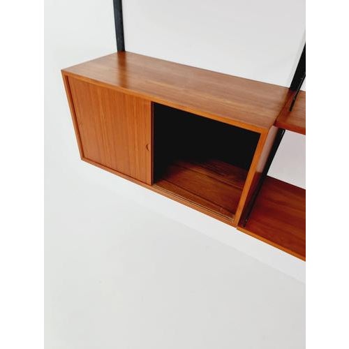 Large Mid-Century Modern Danish Teak Wall Unit by Poul Cadovius for Cado, Denmark, 1960s For Sale - Image 14 of 18