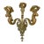 Large Antique 1800's Ornate Victorian Bronze Wall Sconce Fixture Candle Holder For Sale
