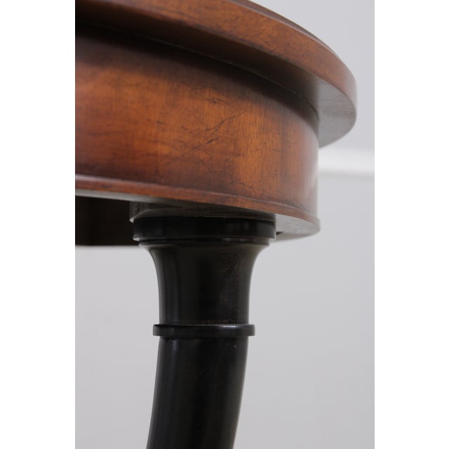 Baker Italian Style Inlaid Round Lamp Table For Sale - Image 11 of 14