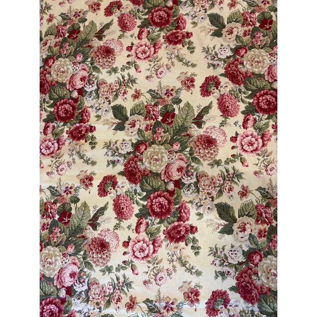 Waverly Floral "Sitting Pretty" Fabric 15+ Yards 56" Width Continuous Piece For Sale