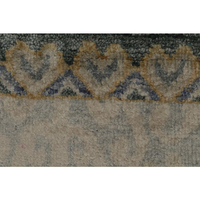 Rug & Kilim’s Classic Style Rug With Gray, Beige and Gold Pattern For Sale In New York - Image 6 of 8