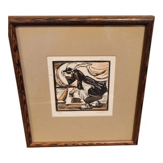 1970s Artist Signed Framed Art Limited Edition 3/50 For Sale