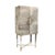 Pasargad Home Safari Steel & Cowhide Bar Cabinet For Sale - Image 11 of 12