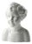 Large Art Deco Faience Bust from Sarreguemines, 20th Century For Sale