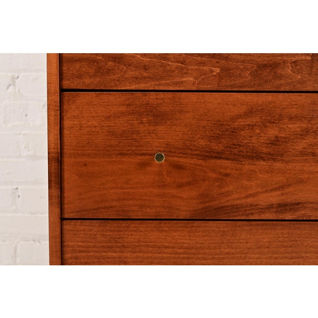 Paul McCobb Planner Group Solid Birch Dresser or Chest of Drawers, Newly Refinished For Sale - Image 10 of 15