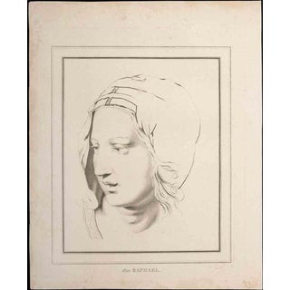Thomas Holloway, Portrait after Raphael, Etching, 1810 For Sale