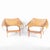 Set of Wooden and Wicker Armchairs, 1970s For Sale - Image 13 of 13