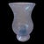 French Mid Century French Biot Pale Blue Bubble Glass Hurricane Candle Holder / Photophore For Sale - Image 3 of 8
