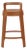 RS Barcelona Ombra Counter Stool With Backrest, Terra Cotta For Sale